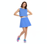 Sechia Blue Cropped Tank Top